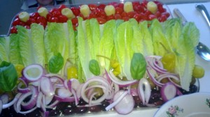 Romaine Flower Salad Cropped