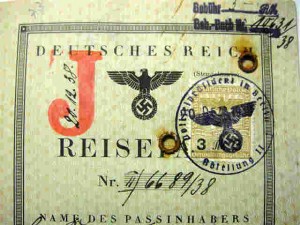 Rare German passport with Red J